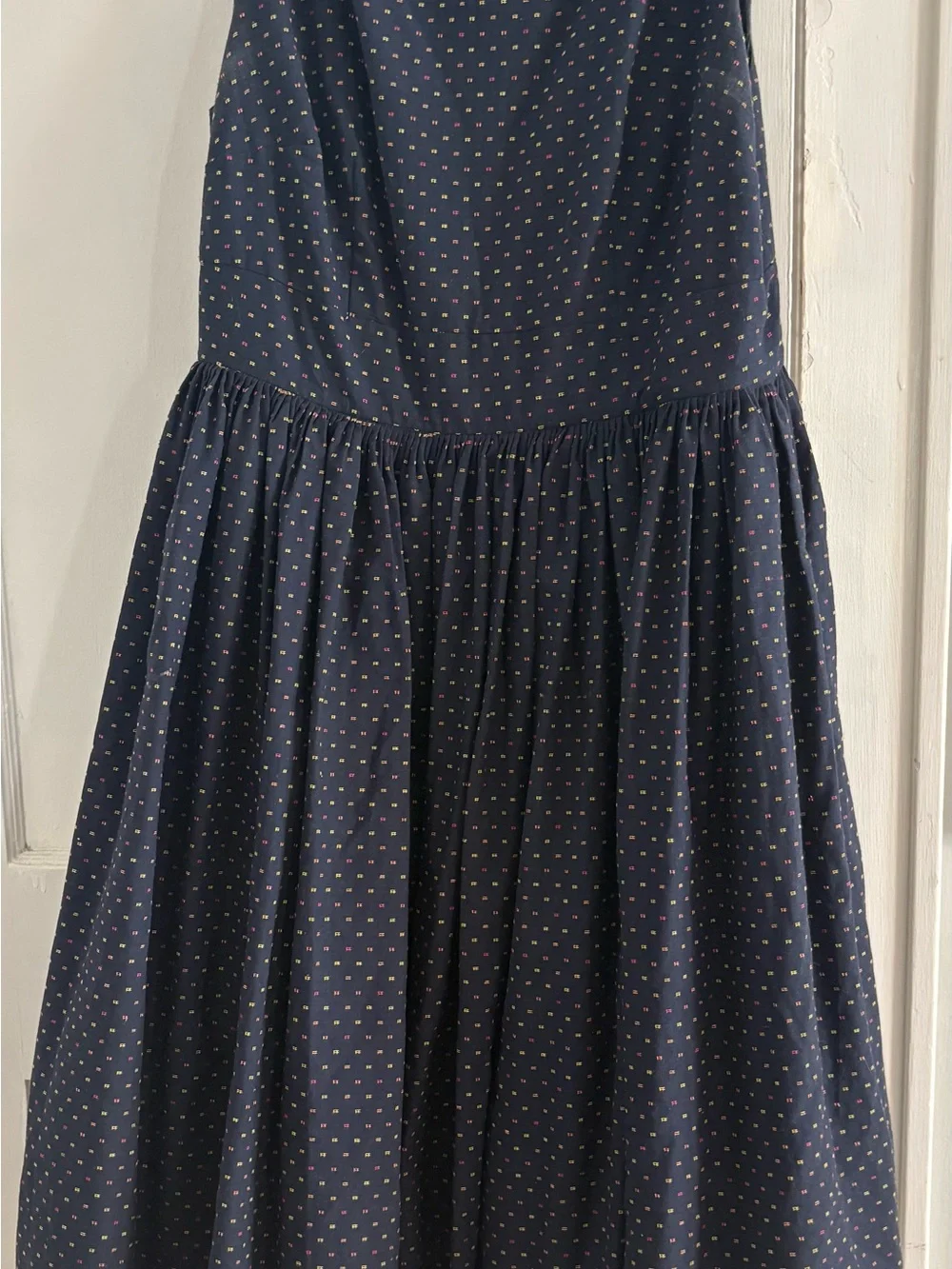 ModCloth Navy Textured Dress - Picture 2 of 8